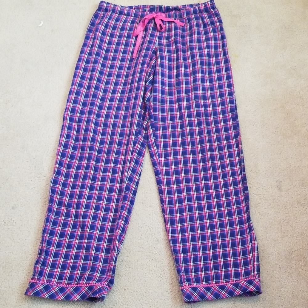 Victoria Secret Plaid Drawstring Pajama Pants Med